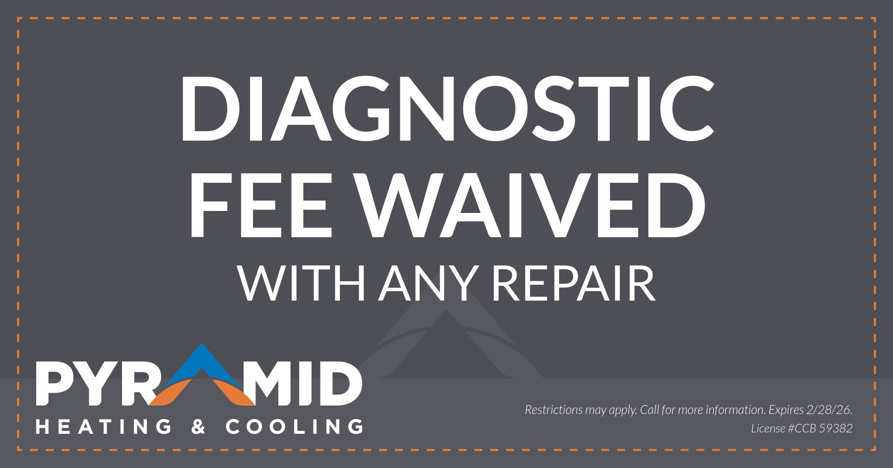 Diagnostic Fee Waived with Any Repair.